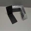 5x5x2.5“ Heavy Duty Angle Bracket， (8PCS) L Bracket for Shelves Fence Pergola Post Wood，90 Degree Corner Brace for Floating Shelf Countertop Support