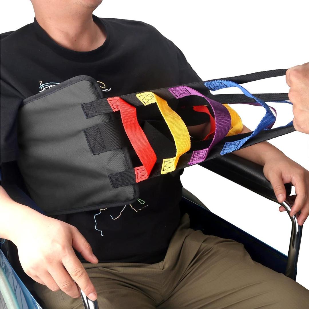 Stand Assistance Belt Patient Lift Sling Heavy Duty Transfer Sling for Movement Padded Patient Transfer Assist Belt Quicker Easier Safer Transfers & Toileting Lift Sling for Elderly (T-Black) Stand Assistance Belt Patient Lift Sling Heavy Duty Transfer Sling for Movement Padded Patient Transfer Assist Belt Quicker Easier Safer Transfers & Toileting Lift Sling for Elderly (T-Black)