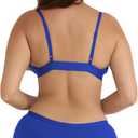 Organic Basics Women's Core Shorty Ribbed Cotton Boyshort Underwear (Vibrant Blue, S)