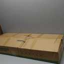 CROSSIO Mid Century Modern Gold Chandelier Rectangle Pendant Fixtures Linear Sputnik Chandeliers for Kitchen Island Dining Room Over Table