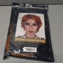 ALLAURA Evil Killer Doll Wig Orange Halloween Wig Includes Scar Tattoos Anime Cosplay Halloween Costume