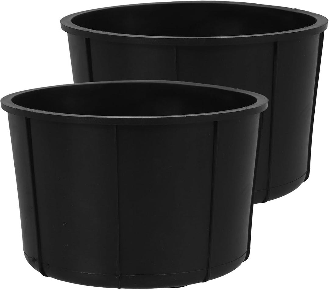 1 Pair Replacement Center Console Cup Holder Insert Compatible with F150 2009-2014, Expedition, Navigator - Black Rubber Liner for Stable Fit and Noise Reduction