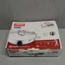 Vinod Platinum Triply Stainless Steel Wok with Lid, 1.8 Litre (22 cm Diameter), Silver, Induction & Gas Compatible