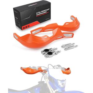 JFG RACING Dirt Bike Hand Guards,7/8" and 1 1/8" Handlebar Motorcycle Handguards Accessories Universal for EXC-F XC-W SX SX-F 125 250 300 350 450 Dirtbike Ebike ATV Pit Bike Motocross Enduro-Orange