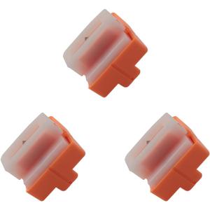 3PCS A4 Paper Cutter Bits Plastic Bi-Directional Paper Cutter Replacement Blades Orange Secure Invisible A3 A5 Paper Cutter Cutter Spare Bits for Printing Paper Photo Paper Copperplate Paper