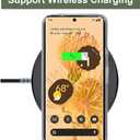 Unov Case for Pixel 6 Pro Case Clear with Design Soft TPU Shock Absorption Slim Embossed Flower Pattern Protective Back Cover (Daisy Blooms)