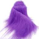 Fur Fabric for Crafts 4" x 60", Faux Fur Fabric Strips Lavender, Shaggy Craft Plush for DIY Santa/Gnome Beard, Handmade Christmas Halloween Cosplay Costume