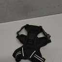 Eagloo Small Dog Harness No Pull, Service Vest with Reflective Strips and Control Handle, Adjustable and Comfortable for Walking, No Choke Pet Harness with 2 Metal Rings, Black, XS