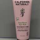 California Naturals Deep Repair Hair Mask, Paraben and Sulfate Free, Deep Conditioner for Dry, Damaged Hair, Vegan, Hydrating and Conditioning, For Curly, Frizzy, All Hair Types, 12 fl oz
