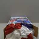 POZA Inflatable USA Pool Float - Luxurious Fun Lounger Filled with Sparkle Silver Stars Confetti, Cool USA Flag Design Water Swimming Pool Floaties for Beach, Lake & Pool (USA Luxury Tube)