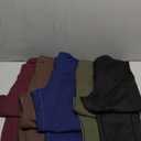 CHRLEISURE Leggings with Pockets for Women, High Waisted Tummy Control Workout Yoga Pants (Large, 5 Packs - Black/Navy/Brown/Cassis/Army Green)