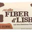 NuGo Fiber d'Lish Chocolate Brownie, 12g High Fiber, Vegan, 150 Calories, 16 Count (EXP 05/15/26)