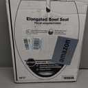 KOHLER 4636-RL-0 Cachet ReadyLatch Elongated Slow Close Toilet Seat, Soft Close Toilet Seat Quiet Lid, Contoured Grip-Tight Bumpers Installation Hardware, Apartment Essentials, White