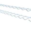 Huji Wall Mount Tie and Belt Rack Organizer, White (1 Pack)