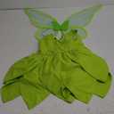 Tinkerbell Costume for Girls,Toddler Girls Fairy Dress with Pixie Elf Ears and Wings,Princess Dress Halloween Fairy (size 110, Green)