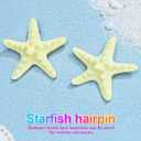 3 x CAKURE Starfish Hair Clip Cute Beach Hair Clips Little Mermaid Hair Accessories for Women and Girls (Pack of 2)