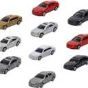 10Pieces HO Scale Model Vehicle Car 1:87 Architecture Model Train