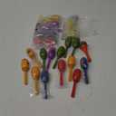 JOYIN 24 Mini Wooden Fiesta Maracas 6 Designs Noisemaker for Mexican Fiesta, Cinco De Mayo Party Favors, Musical Fun, Birthday Parties, Luau Party, Carnivals, Taco Tuesday Event
