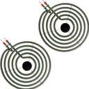 UPGRADED MP21YA 8" Electric Stove Burners Compatible with Kenmore Maytag Norge Whirlpool Stove Element Coil,MP22YA Stove Coil Electric Range Burner Element Replacement Parts Stove Top Burner (2 Pack)