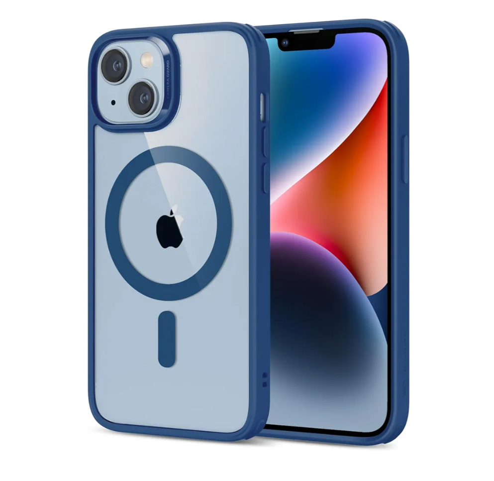 JETech Silicone Case for iPhone 13 mini 5.4-Inch, Full-Body Protective Phone Case (Blue)