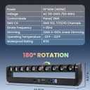 Spolehli 400W 10-Eye Moving Head Light Bar, 127+ Dynamic Effects, RGBW 4-in-1 Wall Washer Light, DMX512 Sound-Activated DJ Stage Lighting for Wedding Party Theater