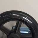 Walkers for Seniors, Folding Walker with Wheels and 2 Skis, Lightweight Rolling Walker Supports Up to 350 Pounds, Adjustable Height, Adult Compact Standard Walkers with Aluminum Frame, Blue