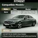 time secret Duckbill Rear Spoiler for Mercedes Benz W205 C-Class C63 C160 C180 C200 C250 C300 C400 C450 2015-2021, Trunk Tail Deck Lid Splitter Wing Lip (Carbon Fiber Pattern)