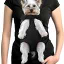 YUDODO Pet Dog Carrier Backpack Adjustable Dog Front Carrier, Legs Out Easy-Fit Dog Travel Backpack Carrier for Hiking Camping for Small Medium Dogs Cats and Rabbits (Large (Pack of 1), A-Black)