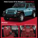 NS YOLO Custom Fit Jeep Wrangler JK JL 4-Door Leather Seat Covers 2018-2026