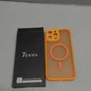 TOCOL Magnetic for iPhone 13 Pro Max Case, Upgraded Full Camera Protection, Compatible with Magsafe, Drop Protection, Translucent Matte Back for iPhone 13 Pro Max 6.7 inch (Orange)