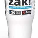 Zak 30 oz Stainless Steel Tumbler, Leak-Proof with Clear Lid