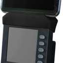 Vapor Fitness Phone Holder Made for PM5 Monitors of Concept 2 Rower, SkiErg and BikeErg - Silicone Smartphone Cradle Compatible with Concept 2 Rowing Machine. Ideal Rower Accessories (Black)