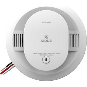 Kidde Smoke Detector, Hardwired with AA Battery Backup, Interconnectable, LED Warning Lights, 85 dB Alarm, 5-inches