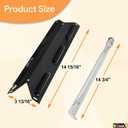 BQMAX Grill Parts for Kenmore 4 Burner Grill 146.34611410 146.23678310 146.10016510 146.23679310 146.16142210 146.23673310 Heat Plate & Burner Kit for Kenmore Grill Replacement Parts