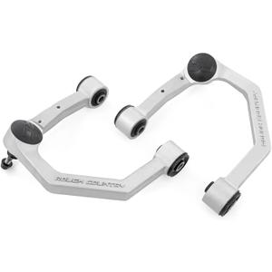 Rough Country Forged Aluminum Upper Control Arms for Toyota Tacoma (2024-2025) with 3.5" Lift, 2-Pack, Silver