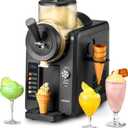 HiCOZY F3 Slushie Machine & Soft Serve Ice Cream Machine, No Ice Needed, Self-Cleaning, 5 Presets for Soft Serve, Frozen Drink, Milk Shake, Margaritas, Frapps and More