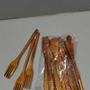 Geiserailie 12 Pcs Wooden Utensils for Eating Wooden Spoon Fork Knife Cutlery Set Kitchen Wood Dinner Flatware Tableware Set Includes Spoon, Fork, Knife