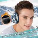 Venswell Knit Ear Muffs for Winter Women Men Soft Earmuffs Cold Weather Fleece Ear Warmers Cover Foldable & Adjustable