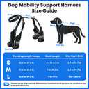 Winter Dog Boots with Leg Protection, Non-Slip Sole for Small & Medium Dogs - Waterproof Adjustable Straps, Paw Protector for Outdoor Walking & Hiking (L)