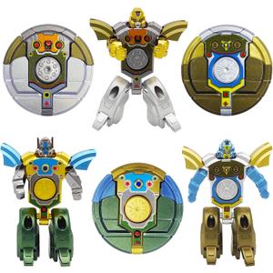 6PCS Transformable Fidget Spinners for Kids Party Favor, Deformable Robot Spinner Fidget Toys, Fingertip Gyros Stress Relief Sensory Toy Stocking Stuffers Bulk Gifts Kids Classroom Prizes