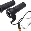 SEMIMO E-Bike 20X Full Twist Throttle Grip  12V-72V Electric Bike Scooter Motorcycle Accelerator for 22.2mm Handlebars with 3-Pin Waterproof Connector