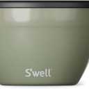 S'well Stainless Steel Salad Bowl Kit 64oz, Mountain Sage, Comes with 2oz Mini Canister and Removable Tray for Organization, Leakproof, Easy to Clean, Dishwasher Safe