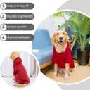 BINGPET Dog Hoodie, Fleece Lined Fall Cold Winter Soft Warm Puppy Sweatshirt with Leash Hole, Dog Sweaters Outfit,Pullover Hoodie for Small Medium Large Dogs Cats