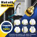 25FT Dehumidifier Drain Hose with 3/4 Inch FHT Connector, featuring Rust-Resistant Brass Fittings for Leak-Proof Connection, Perfectly Compatible with Most Dehumidifier Brands7 Length Options