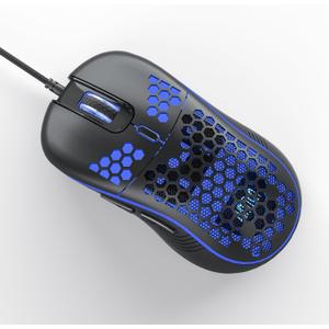 Wired Gaming Mouse with,RGB Backlight high USB Plug Play Lightweight Gaming Mouse, 6 Buttons,Ergonomic Wired Mouse for Laptop,Computer,PC,Mac(Black)