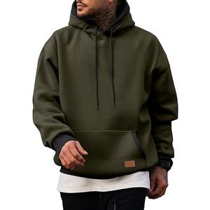 JMIERR Men's Cotton Casual Hoodies Sweatshirts Fashion Long Sleeve Drawstring Fleece Pullover Hoodie with Pockets M