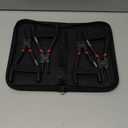 WISEUP Snap Ring Pliers Set, Heavy Duty 4PCS-7 inch Internal/External Circlip Pliers Kit, Straight/Bent Jaw Tips for C-Clip Ring Remover