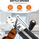 Upgraded wall-mounted commercial can opener, manual heavy-duty folding hand crank with a comfortable long handle, suitable for of cans, including large cans for seniors. A kitchen essential.