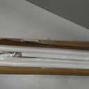 MEXAU White Tension Curtain Rods 41-146 In Extra Long Outdoor Patio Curtain Rods No Drilling Adjustable Heavy Duty Tension Rods for Windows Bathroom Living Room Curtains, Rod Diameter 1.26In