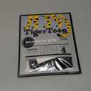 DOK TigerToes Premium Non-Slip Dog Socks for Hardwood Floors - Extra-Thick Grip That Works Even When Twisted - Prevents Licking, Slipping, and Great for Dog Paw Protection - Size Small (Classic Grey)